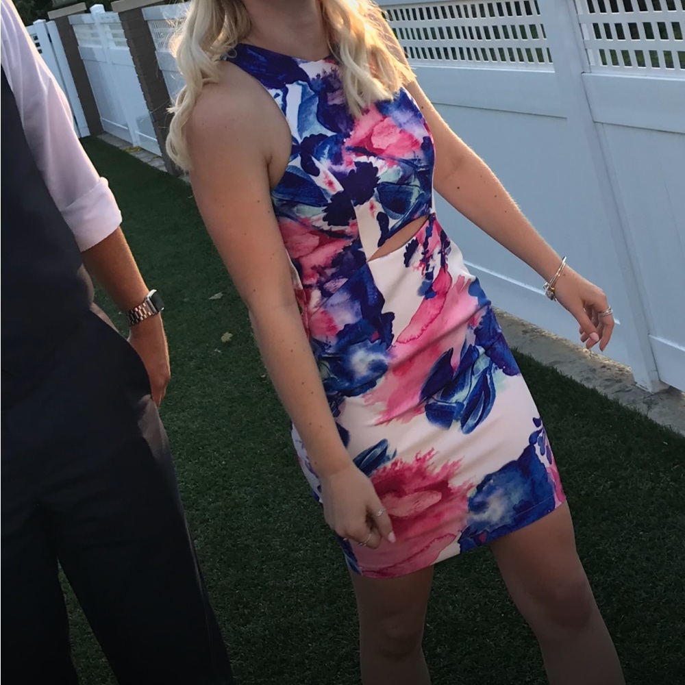 Floral Print Cocktail Dress